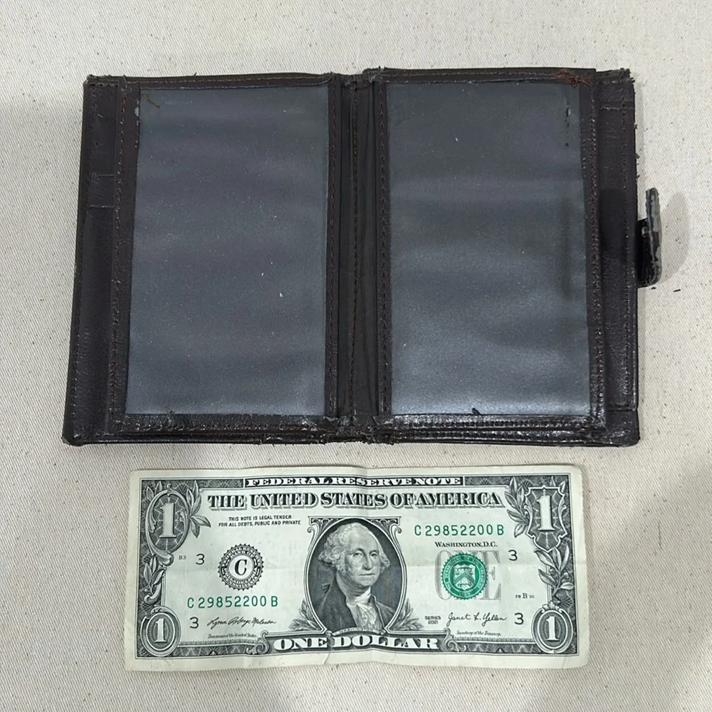 Vintage leather wallet